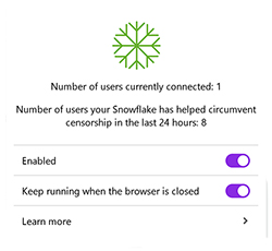 Snowflake Browser Extension